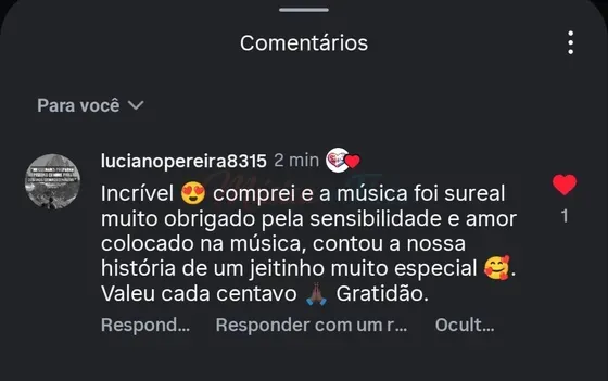 Depoimento Luciano - Instagram