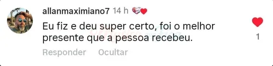 Depoimento Allan - Instagram