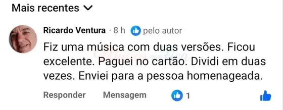 Depoimento Ricardo - Facebook