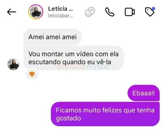 Depoimento Letícia - Instagram